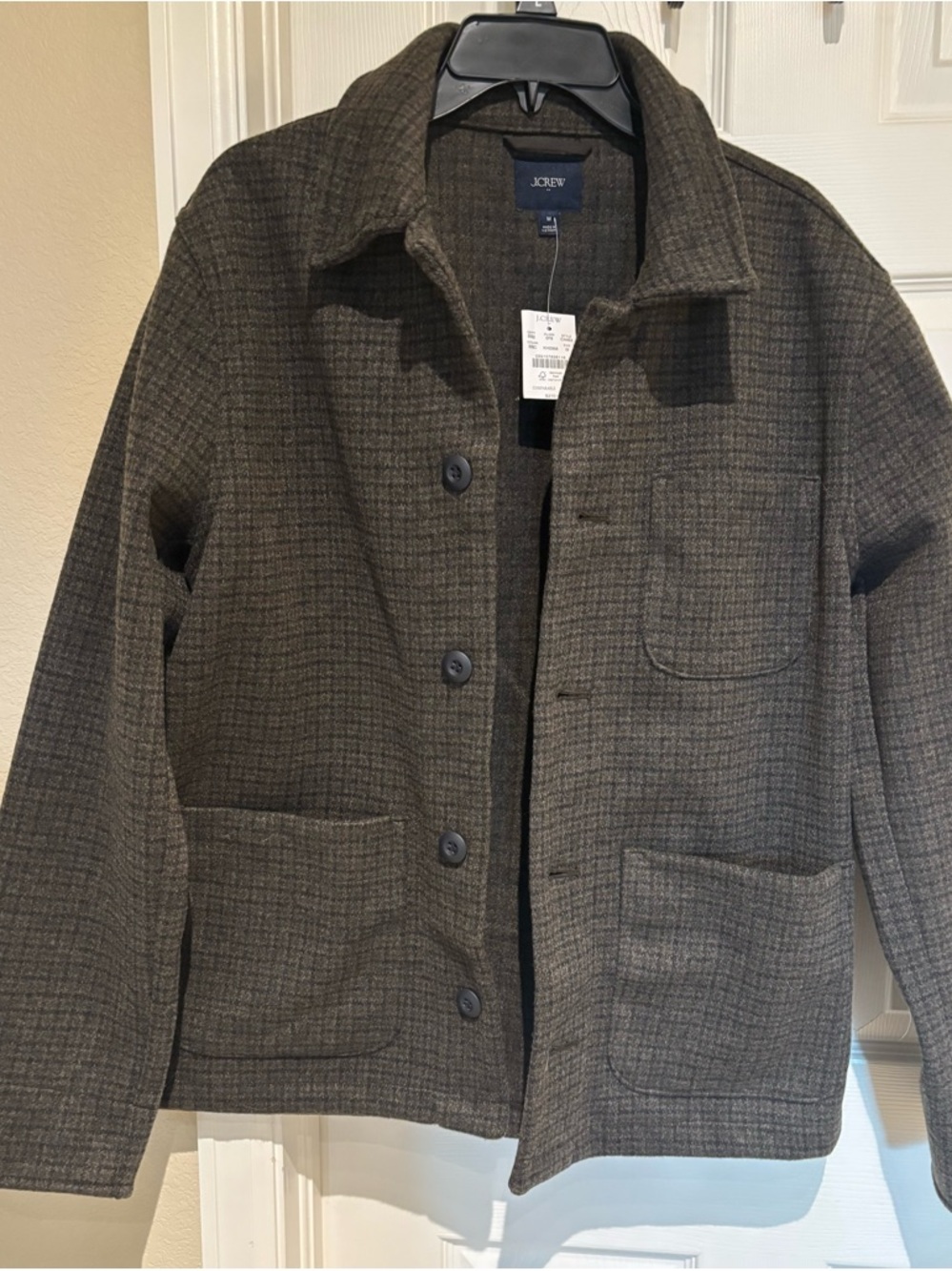 J. Crew Plaid Check Lightweight Shirt Jacket